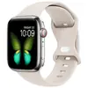Adecuado para correa de silicona para Apple Watch, hebilla de mariposa, correa deportiva para Apple Watch de 1ª a 9ª generación, correa de muñeca para iWatch