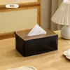 Caja de Pañuelos de Escritorio Cajón de Papel Mesa de Café de Sala de Estar Caja de Papel Blanco Crema Hogareño Lujo de Gama Alta Accesible Arte Sentido de Alta Gama