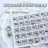 Pedrería de Cristal K9 de Alta Calidad, Pedrería Blanca Brillante de Forma Irregular con Parte Posterior Puntiaguda, Decoraciones para Uñas, Accesorios Transparentes Blancos Ultra Brillantes para DIY