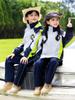 Chamarra de Uniforme Escolar Primaria, Uniforme de Clase para Niños, Traje de Primavera y Otoño para Primer Grado, Conjunto de Tres Piezas, Uniforme de Jardín de Infancia, Otoño e Invierno