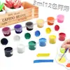Tiras de Pintura Acrílica Impermeables al por Mayor Set de 12 Colores Pintura Artística para Estudiantes Colorear Muñeco de Yeso Producción de Tiras de Pintura