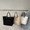 Bolso Tote Otoño/Invierno 2025 Retro Letras Casual Versátil Bolso de Mano Minimalista Simple para Viajar Gran Capacidad