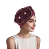 2025 nuevas explosiones moda europea y americana sombrero de India gorro baotou de dos flores desordenadas gorro pullover con taladro caliente
