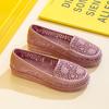 . Zapatos con agujeros para mujer, zapatos de suela suave para madre, sandalias transpirables antideslizantes, zapatos de enfermera blancos huecos, zapatos de hospital, botas de lluvia blancas