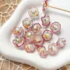Bolo Saia Estilo Quadrinhos Contas de Vidro Transparente Contas Soltas DIY Pulseira Feita à Mão Colar Material para Contas