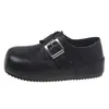 Nuevos Zapatos Birkenstock para Mujer Otoño 2026, Mocasines con Hebilla de Suela Gruesa, Aumento de Altura de 4 cm, Zapatos Populares Negros de Punta Redonda