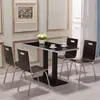 Juegos de mesa y sillas, diseñados específicamente para cafeterías escolares, restaurantes, tiendas de té de burbujas y establecimientos de comida rápida.; mesas y sillas de comedor sencillas de grado comercial