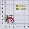 Goma Blanda de PVC Accesorios Pequeños de Animales de Dibujos Animados Accesorios DIY Funda para Teléfono Móvil Funda para Tableta Accesorios de Decoración para Pasadores Colección