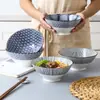 Tazón Cónico para el Hogar de Color Bajo Esmalte Tamaño Grande Cerámica Nórdica para Ramen Tazón Grande para Sopa Vajilla Tazón para Sopa de Fideos Tazón para Sopa Instantánea