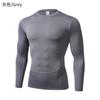 Roupas Fitness Esportivas de Manga Longa Justas para Homens Corrida Basquete Treinamento Esportivo Camisetas Básicas Secagem Rápida Respirável Modelagem Corporal