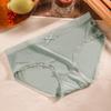 Nuevos calzones japoneses sexys de encaje con lunares para mujer, de seda de hielo, cintura baja, entrepierna de algodón transpirable