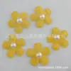 Tecido não tecido de flor de 25 mm com acessórios de joia de pérola plástica decorações de artesanato sapatos chapéu decoração de flor