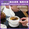 Olla de Estofado de Doble Asa Cerámica Luowei de Jingdezhen Tazón Personalizado para Huevo al Vapor con Tapa para Uso Doméstico Impermeable Custard de Huevo al Vapor y Nido de Pájaro Especial