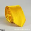 Corbata de color liso para hombre casual 5 cm estilo coreano seda artificial estrecha para lugar de trabajo boda negocios administrativa venta al por mayor