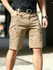 AliExpress 2026 Primavera/Otoño Pantalones Cortos Deportivos Casuales Estilo Europeo y Americano para Hombre, Exteriores, Modernos, Color Sólido, Cordón, Pantalones Cortos Rectos