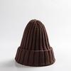 Sombrero Nuevo Transfronterizo Sombrero Tejido Sombrero Puntiagudo Sombrero de Lana para Hombre Otoño e Invierno Cálido Bebé Mujer Sombrero Recto con Puño Niños