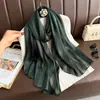 Bufanda Nueva de Seda Suave con Rayas Verticales de Hilo Plateado para Mujer, Bufanda de Conjunto Hueca de Moda, Bufanda Cruzada para Protección Solar, Pañuelo para la Cabeza