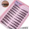 Pestañas Postizas Segmentadas Naturales, Estilo Cola de Pez Cat-Eye Fox, Estilo Cola de Pez para Maquillaje Natural Diario, Rizos de Cabello de Hada, Estilo Natural