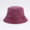 Chapéu de pescador de brim liso estilo japonês para cobrir o rosto para mulheres, chapéu bucket de proteção solar moderno com bolso, chapéu bucket casual de rua estilo coreano para homens