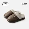 Pantuflas de Algodón para Mujer Otoño/Invierno 2026 para Uso en Exteriores en Invierno, Antideslizantes, Anticaídas, Cómodas, Zapatos de Algodón Cálidos para Pareja, Zapatos Peludos