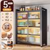 Estante de Almacenamiento Multifuncional de Cocina Piso Almacenamiento Multicapa Gabinete Estante para Horno de Microondas Gabinete Doméstico Gabinete de Almacenamiento Alacena