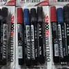 Tienda por Departamentos Dos Yuan Venta al por Mayor Marcador Negro Base Aceite Pluma de Punta Grande Punta Gruesa Gran Capacidad Impermeable Marcador de Cuatro Colores
