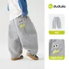 Pantalones de Chicos Dudu Otoño Bebé Pantalones Largos Primavera y Otoño Pantalones Curvos para Niños Pantalones Deportivos de Otoño para Niñas Ropa Moderna para Niños