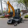 Excavadora de Orugas Alemana de 3.5 Toneladas Máquina Hidráulica Agrícola para Excavar y Zanjear Excavadora Mini Multifuncional