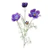 Flor Artificial Flocado Rainha Cosmos Flor Artificial Simples Decoração de Casa Buquê de Flores Decorativo Flor Única Grande Flor Gesang Flor Artificial