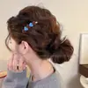 Pinza para el Cabello de Bloques de Color en Forma de Corazón para Mujer, Pinza Lateral para Flequillo, Nuevo Estilo 2025, Aspecto de Alta Gama, Accesorio para el Cabello de Pasador