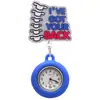 Lindo Dibujo Animado Brillante Elástico Pinza para Insignia de Enfermera Doctor Reloj de Bolsillo de Hospital Reloj de Pecho Pinza Telescópica Reloj para Colgar