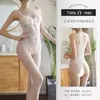 Medias de Malla Transparente con Corte Feimu Sin Entrepierna 7506 Lencería Sexy Sexy Puro Deseo No Necesitan Quitarse Seda Negra