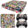 Console de Jogo Ps4 Slim Adesivo de Corpo Inteiro Skin Adesivo Bomb Skin Filme Colorido de Corpo Inteiro