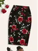 Ebay transfronterizo deseo OL temperamento falda lápiz estampado digital para mujer falda falda falda de cadera generación pelo