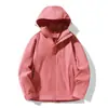 Chaqueta de Montañismo con Capucha a Prueba de Viento e Impermeable Estilo Pareja Sellada Térmicamente Ropa Exterior Deportiva al Aire Libre para Hombre Primavera y Otoño