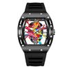 Jin SHIDUN nuevo reloj transfronterizo reloj deportivo de moda para hombre luminoso resistente al agua reloj de cuarzo de barril de vino reloj para hombre