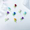 Nueva flor de uña diy joyería aceite que gotea relieve Joyería de uña Tulipán joyería de uña luminosa de dos colores