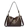 Bolsa feminina nova moda all-match grande capacidade bolsa de mãe de meia-idade para mulheres de meia-idade bolsa de couro macio bolsa crossbody bolsa feminina portátil bolsa de ombro único