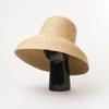 Sombrero de Copa Retro Europeo y Americano con Cúpula y Ala Caída Tejido a Mano de Hierba Rafi Sombrero de Copa para Exteriores Protección Solar y Sombrilla Sombrero de Playa Grande de Hierba Rafi