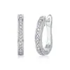 Pendientes de Moda Ins de Nicho Europeos y Americanos Plata de Ley 925 Pendientes Libres de Color Moissanita Pendientes Transfronterizos de Lujo Ligero de Alta Gama