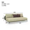 Juego de Sofá de Ratán para Exteriores Modelo de Casa de Villa en Patio Silla de Ratán para Balcón Muebles Impermeables de Jardín de Diseño para Exteriores