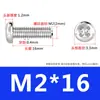 Tornillos de Acero Inoxidable 316 Tornillos de Cabeza Redonda con Ranura Cruzada Tornillos de Cabeza Pan Tornillos para Máquina Tornillos para Alambre M2.5M3M4M5M6M8