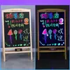 Quadro Negro Pequeno com LED para Publicidade e Exibição Quadro Fluorescente para Uso em Bancas e Lojas Quadro de Publicidade Eletrônico Manuscrito Apagável