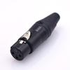 Conector de audio XLR de 3 núcleos para Canon, macho y hembra, chapado en oro real con pines de cobre, tarjeta de equilibrio