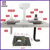 Bloques y Placas de Presión de Vía 12 15 18 22 30kg Acero de Vía Tipo de Posicionamiento con Agujero Redondo Placas y Bloques de Presión Especiales para Riel Ligero
