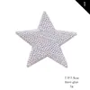 Patch de Tecido Bordado Estrela de Cinco Pontas com Lantejoulas Patch de Miçangas Patch Emblema Patch para Furo Acessórios de Vestuário Aplique Bordado