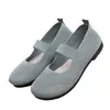 Sapatos de Encaixar para Mães, Sapatos Femininos de Marca para Meia-Idade e Idosos, Sapatos Baixos, Sandálias Respiráveis de Verão, Sapatos de Tecido Vazados com Solado Macio
