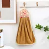 Toalha de mão de coral fleece para pendurar na cozinha, extra grande e grossa, super absorvente para banheiro, pano para secar as mãos, pano de prato