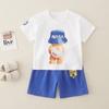 Ropa para Niños Huzhou Zhili Conjunto de Verano para Niños Estilo Coreano Algodón Puro Bebé de un Año Mangas Cortas Ropa Delgada de Verano para Niños