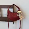 Bolso de Piel Suave Texturizado Nuevo 2025 para Mujer, Bolso Cruzado Simple Lindo y Moderno, Diseño de Nicho Bolso de Hombro Único Bolso Dumpling